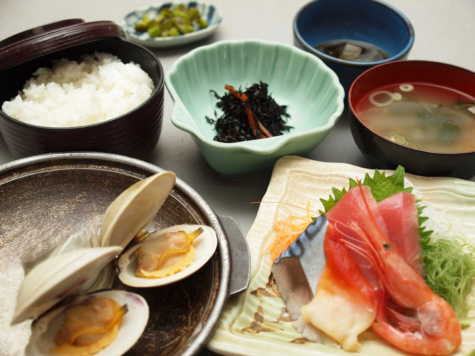 さしみ貝焼き御膳